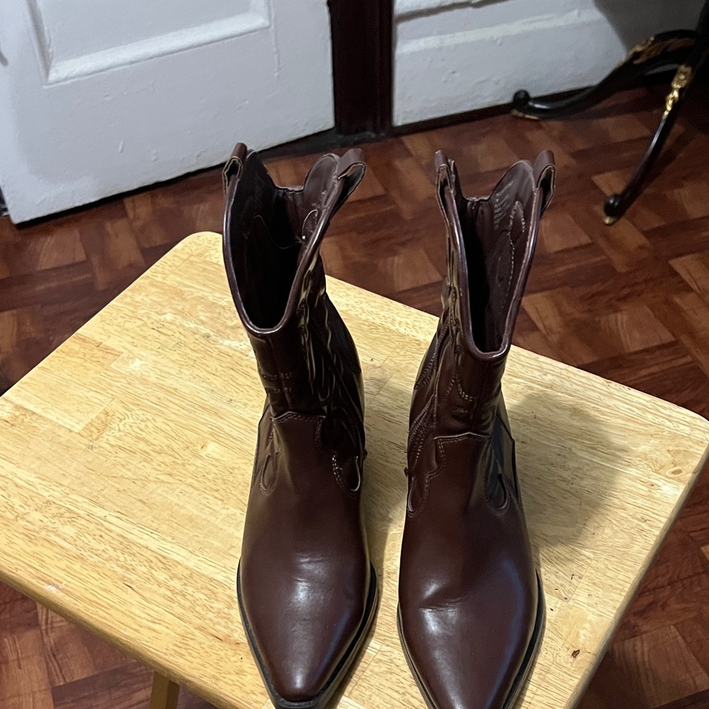 Steve Madden Dark Brown Western Boots